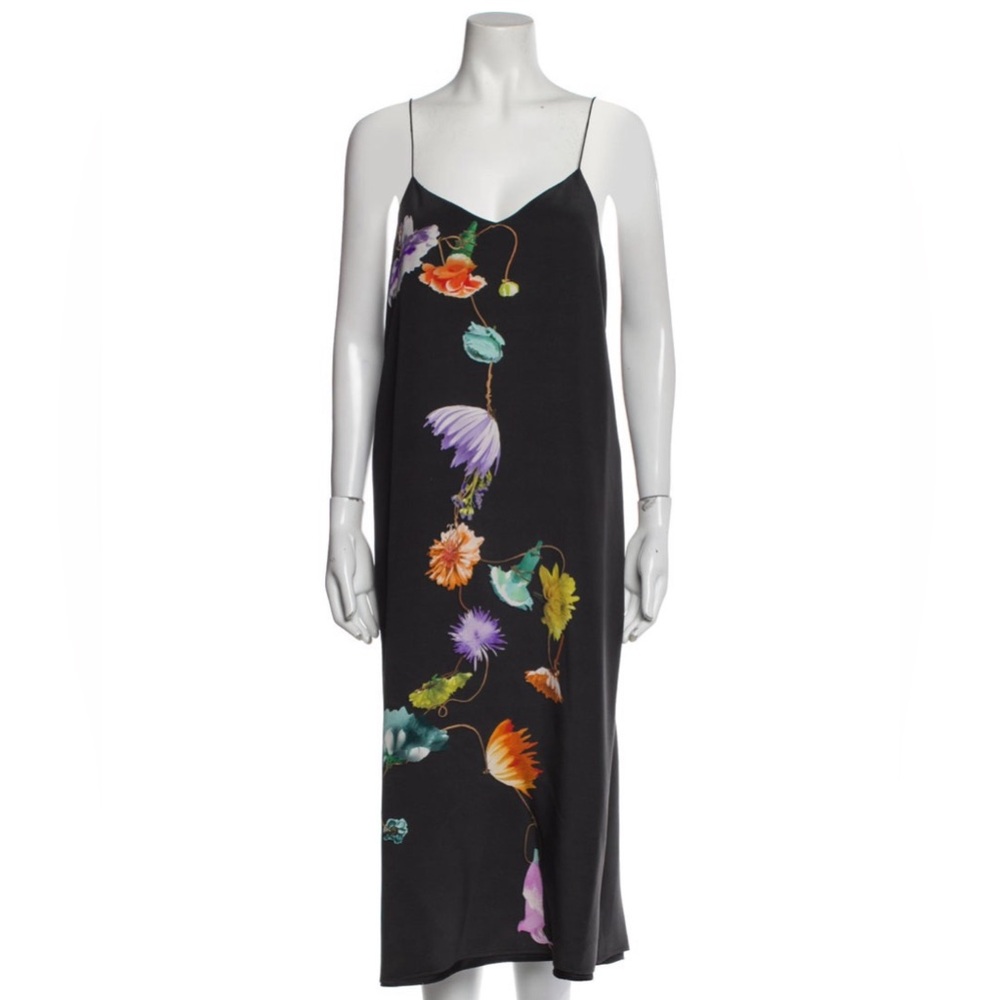 TIBI midi dress with floral pattern